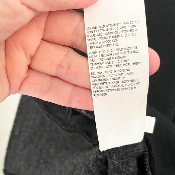 Dixie Knit Blazer Y2K vibe Italian Designer Wool Polyamid Black Single button M - Picture 10 of 10